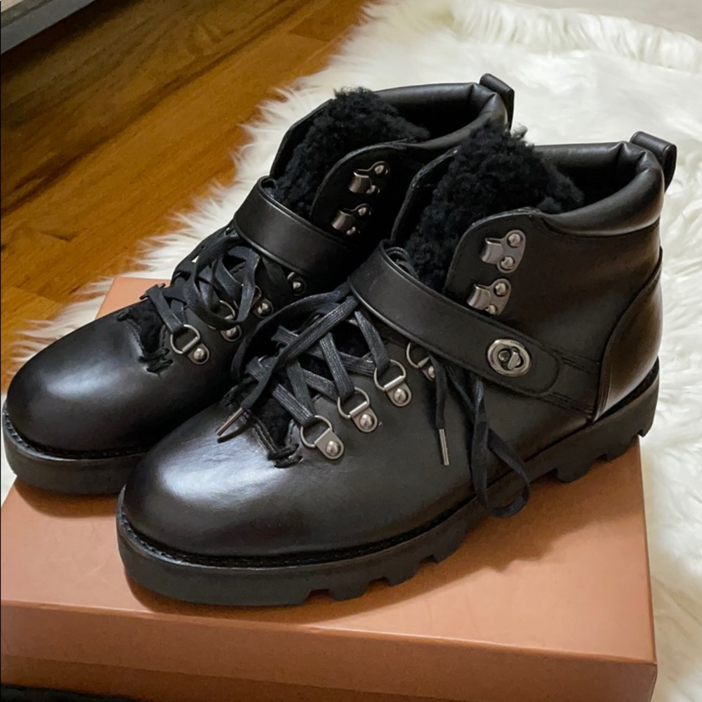 Mens Coach leather boots
